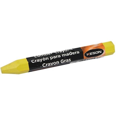 Lumber Crayon - Yellow, Fade & Weather-Resistant, 12PK